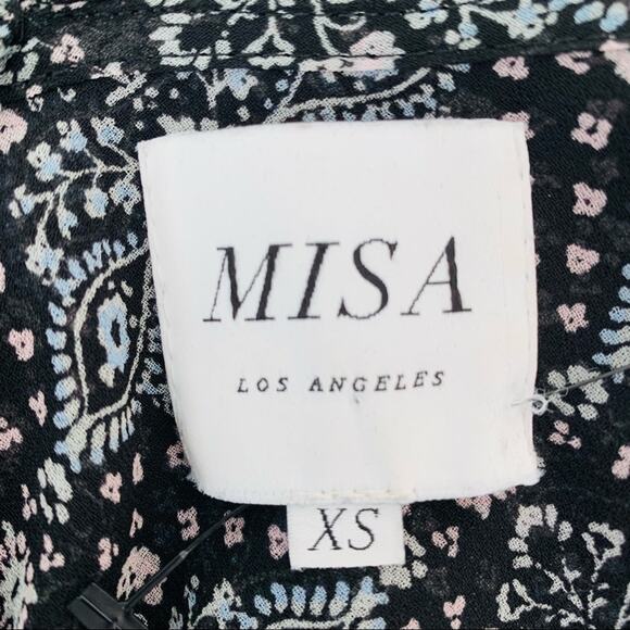 MISA Los Angeles Suki Cold-Shoulder Floral Flowy Mini Dress XS - Picture 9 of 14